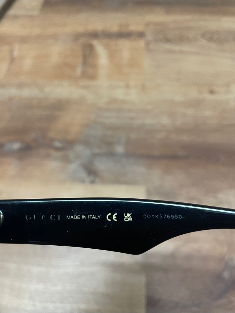 Gucci Black Round Cat-Eye Sunglasses - Picture 3 of 5